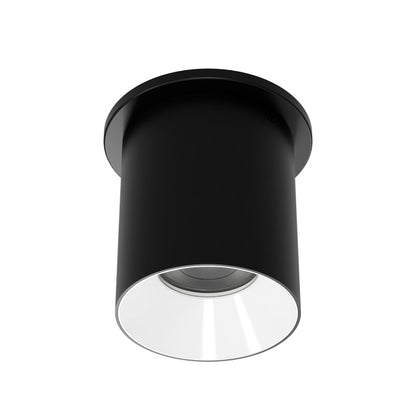 WAC Zoron 1Lt 3.5" RD Flush Mount/Flood Beam Black-White/Clear - C4RT-FCS-BKWT