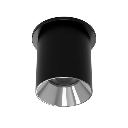WAC Zoron 1Lt 3.5" RD Flush Mount/Narrow Beam Black-Chrome/Clear - C4RT-NCS-BKCH