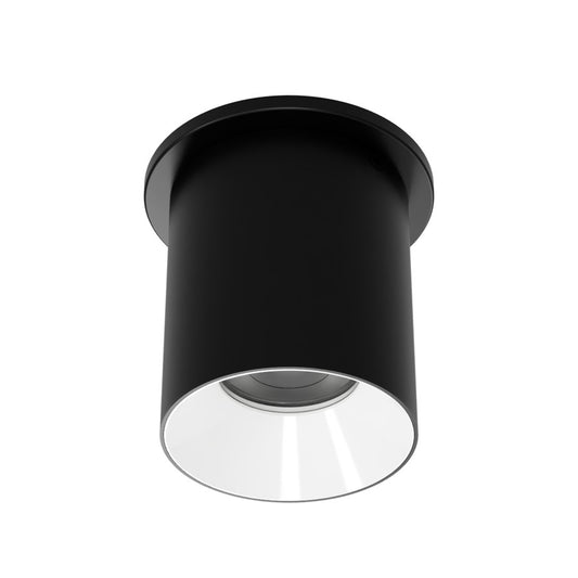 WAC Zoron 1Lt 3.5" RD Flush Mount/Narrow Beam Black-White/Clear - C4RT-NCS-BKWT