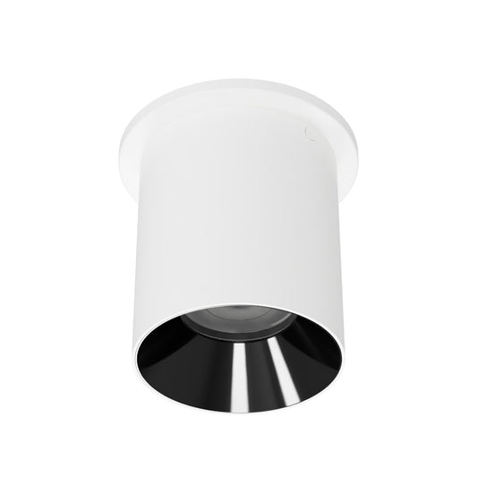 WAC Zoron 1Lt 3.5" RD Flush Mount/Narrow Beam White-Black/Clear - C4RT-NCS-WTBK