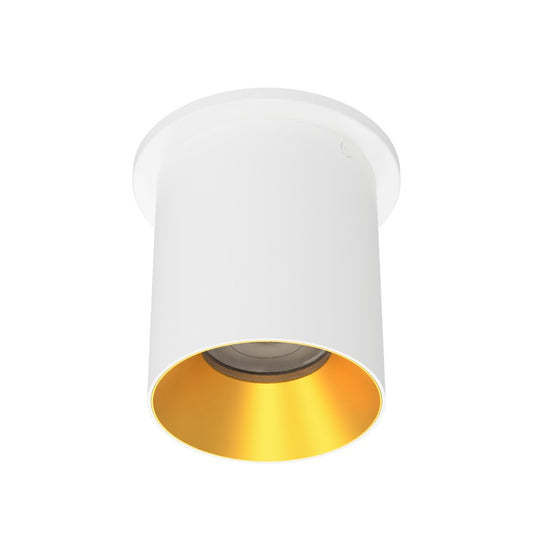 WAC Zoron 1Lt 3.5" RD Flush Mount/Narrow Beam White-Gold/Clear - C4RT-NCS-WTGL