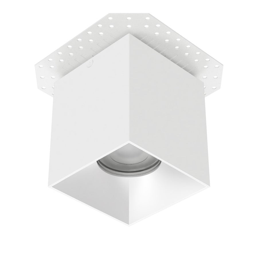 WAC Zoron 1Lt 3.5" Square 4SL Flush Mount/Narrow Beam White Haze