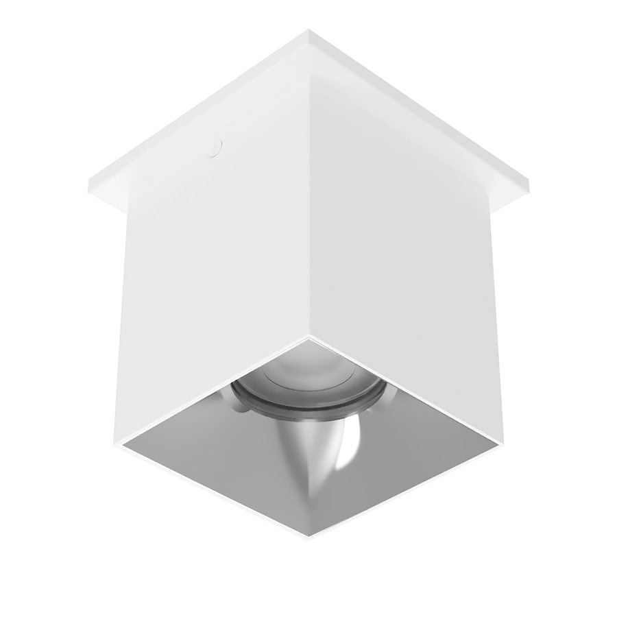 WAC Zoron 1Lt 3.5" SQ. Flush Mount/Narrow Beam/White Chrome - C4ST-NCS-WTCH