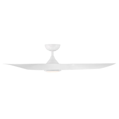 WAC Swirl 3 Blade 54" LED Ceiling Fan, Matte White/White