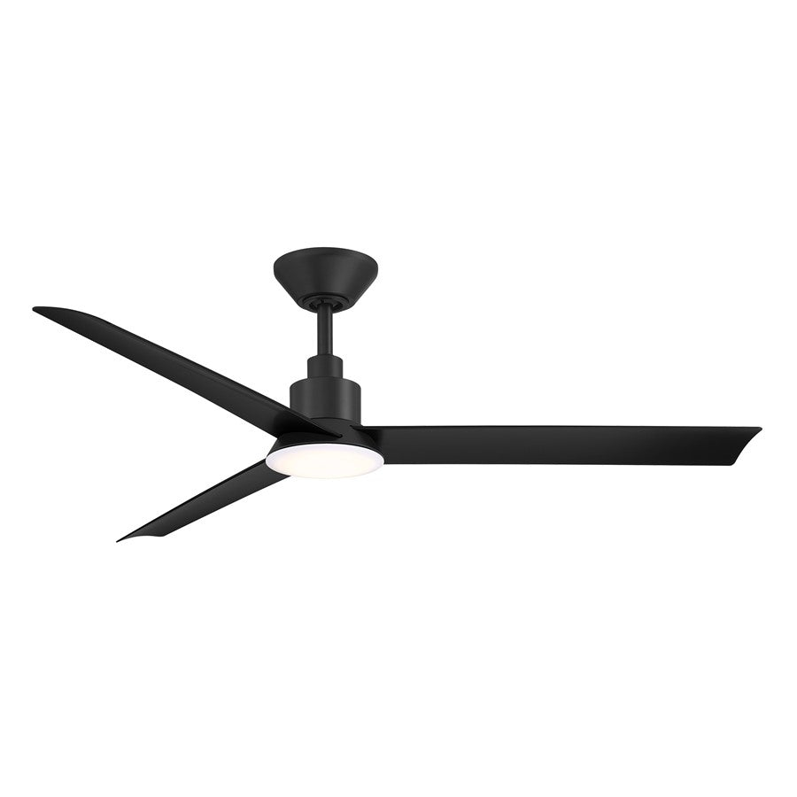 WAC Flair 3 Blade 56" Smart Ceiling Fan, Matte Black/White