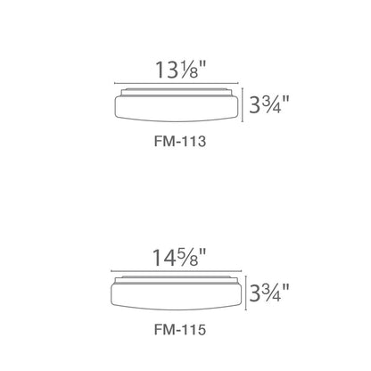 WAC Blo 13" Energy Star LED Flush Mount