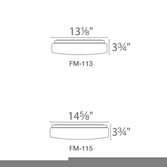 WAC Blo 15" Energy Star LED Flush Mount