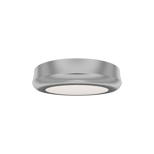 dweLED Parthenon 1Lt 5" Flush Mount/3000K, Brushed Nickel/White - FM-37505-30-BN
