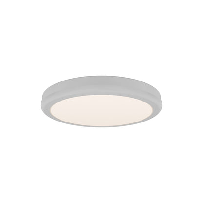dweLED Parthenon 1 Light 10" Flush Mount/3000K, White/White - FM-37510-30-WT