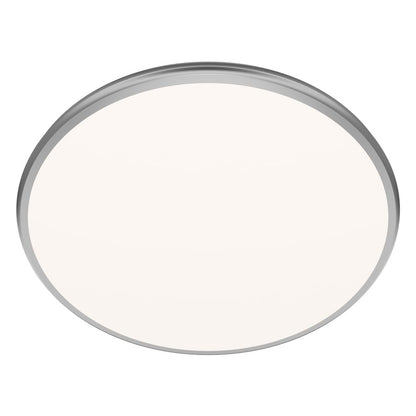 dweLED Parthenon 1Lt 22" Flush Mount/3500K, Nickel/White - FM-37522-35-BN