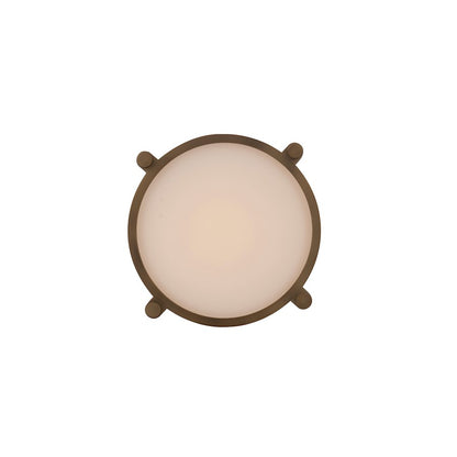 dweLED Wright LED 1 Light Flush Mount 3000K, Opal