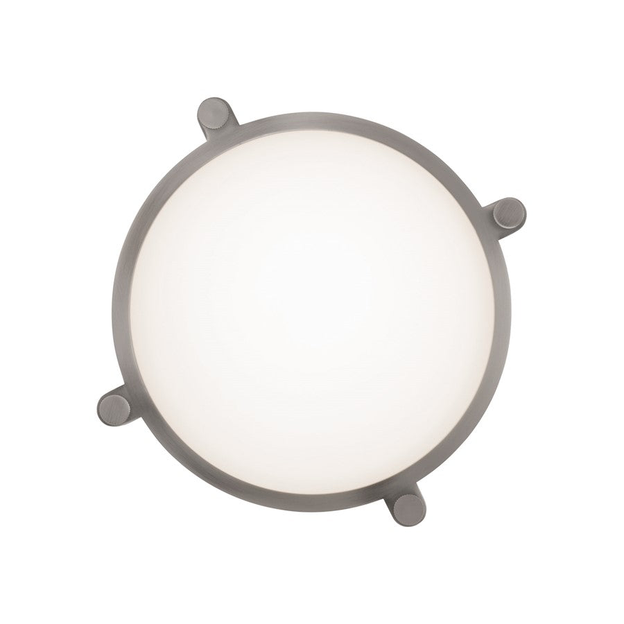 dweLED Wright LED 1 Light Flush Mount 3000K, Opal