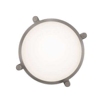 dweLED Wright LED 1 Light Flush Mount 3000K, Opal