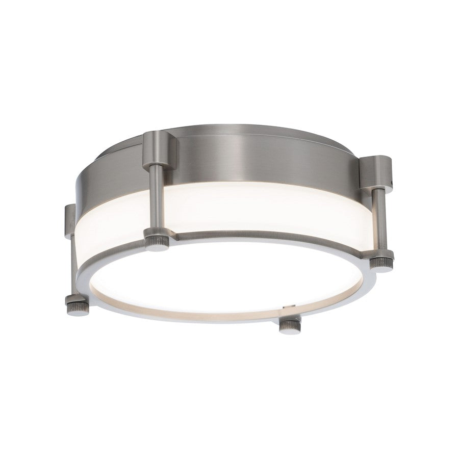 dweLED Wright LED 1 Light Flush Mount 3000K, Opal
