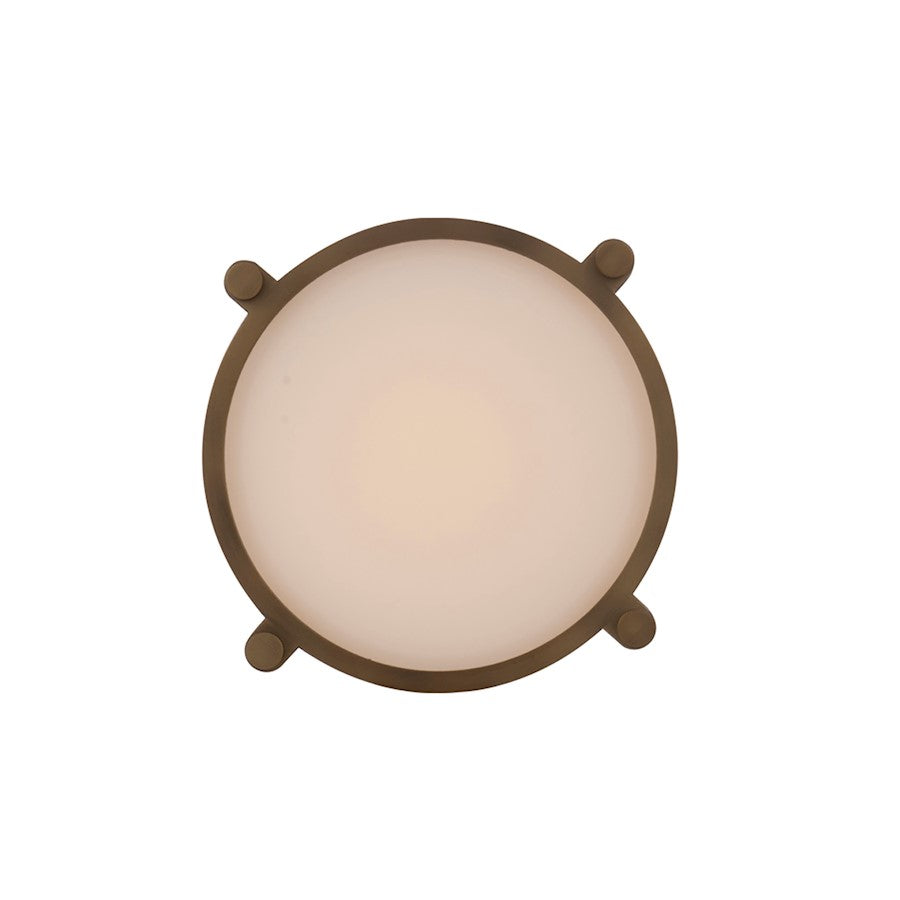 dweLED Wright LED 1 Light Flush Mount 3000K, Opal