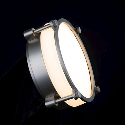 dweLED Wright LED 1 Light Flush Mount 3000K, Opal