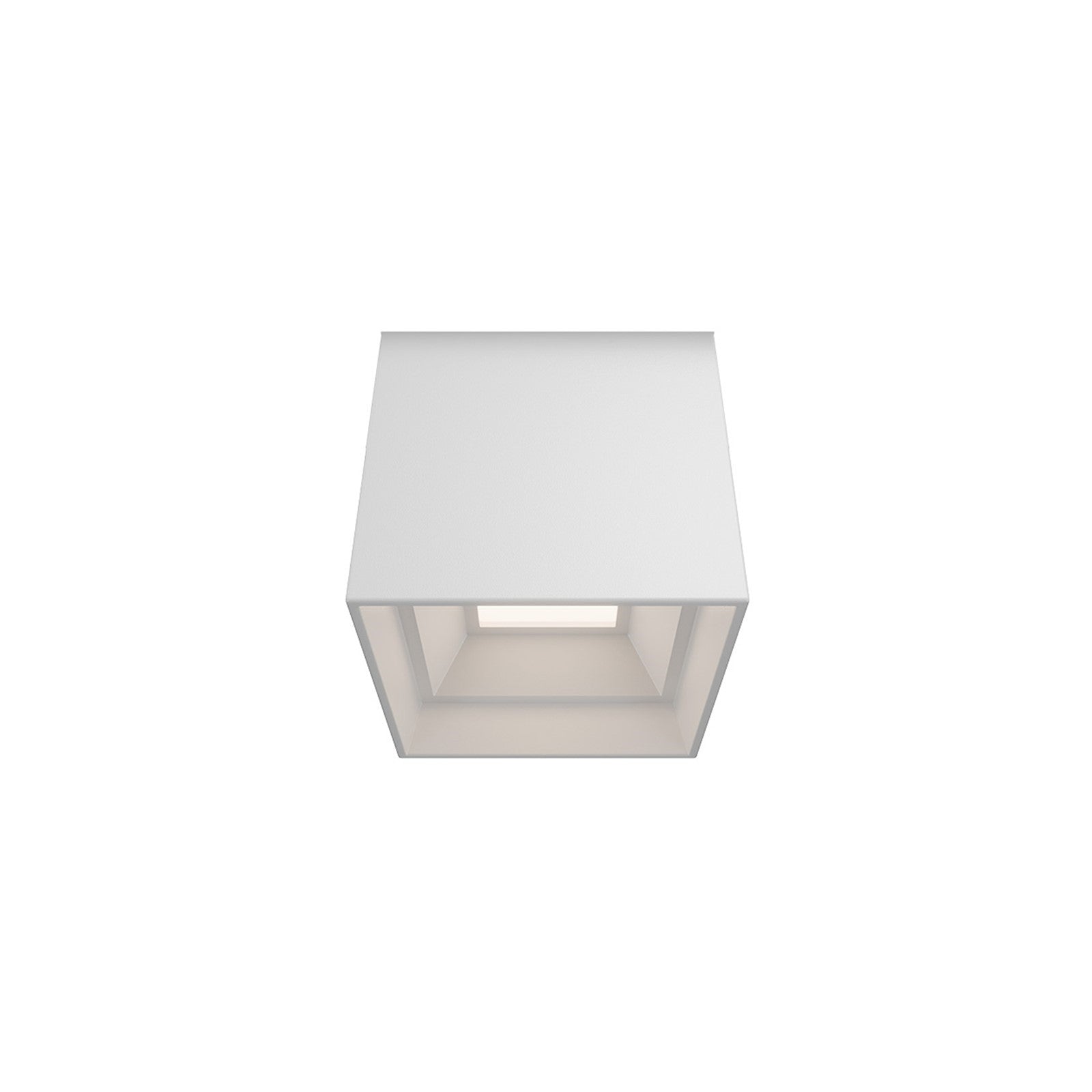 WAC Lighting Downtown 3in 1-Light Outdoor Flush Mount | Contemporary White Aluminum and Clear Glass | Covered Patio & Entryway | 3 | Model FM-W47203-30-WT