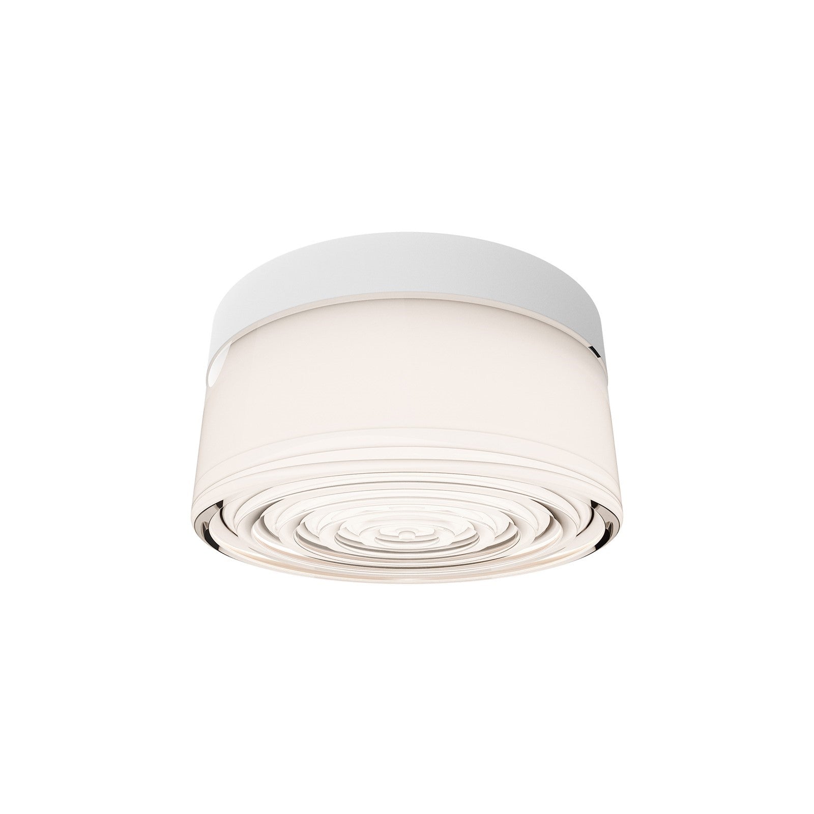 WAC Lighting Balto I 5in 1-Light Outdoor Flush Mount | Modern White Aluminum and Frosted PC Diffuser | Entryway & Covered Porch | Model FMW703605-WT