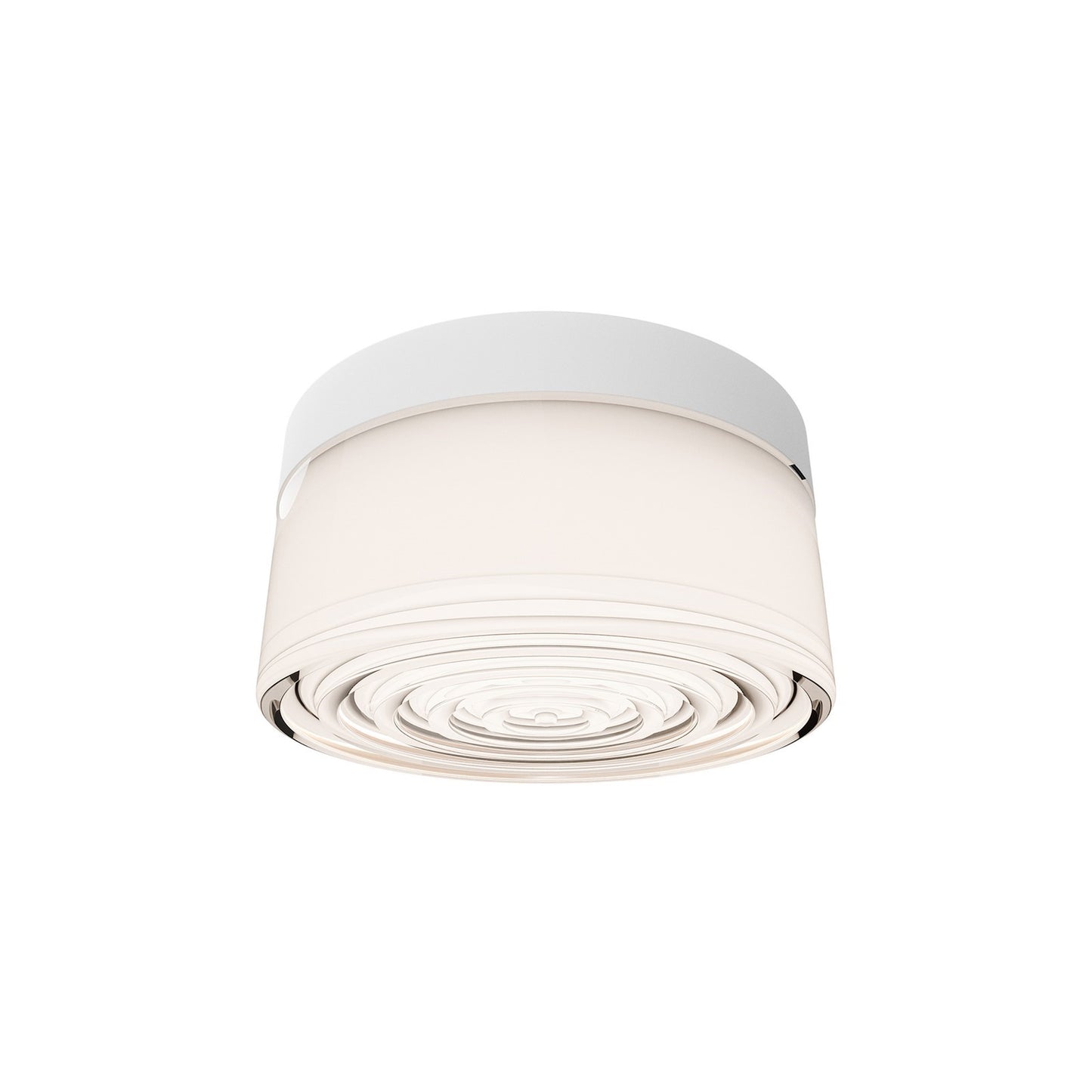 WAC Lighting Balto I 5in 1-Light Outdoor Flush Mount | Modern White Aluminum and Frosted PC Diffuser | Covered Patio & Sauna | 5.38 | Model FMW703605S-WT