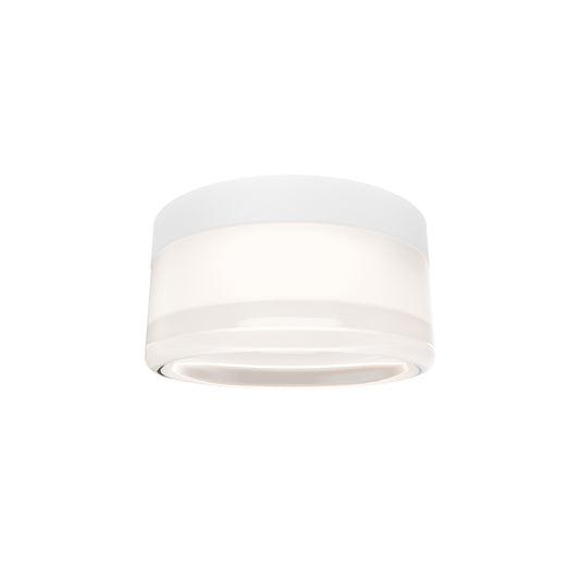 WAC dweLED Balto II 1Lt 5" Outdoor Flush Mt, Wht/Frosted
