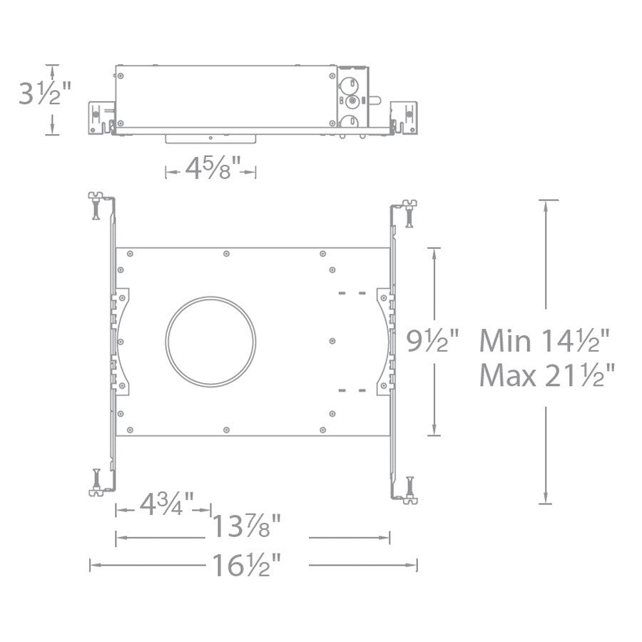 WAC Aether LED New Construction IC Rated Airtight Housing
