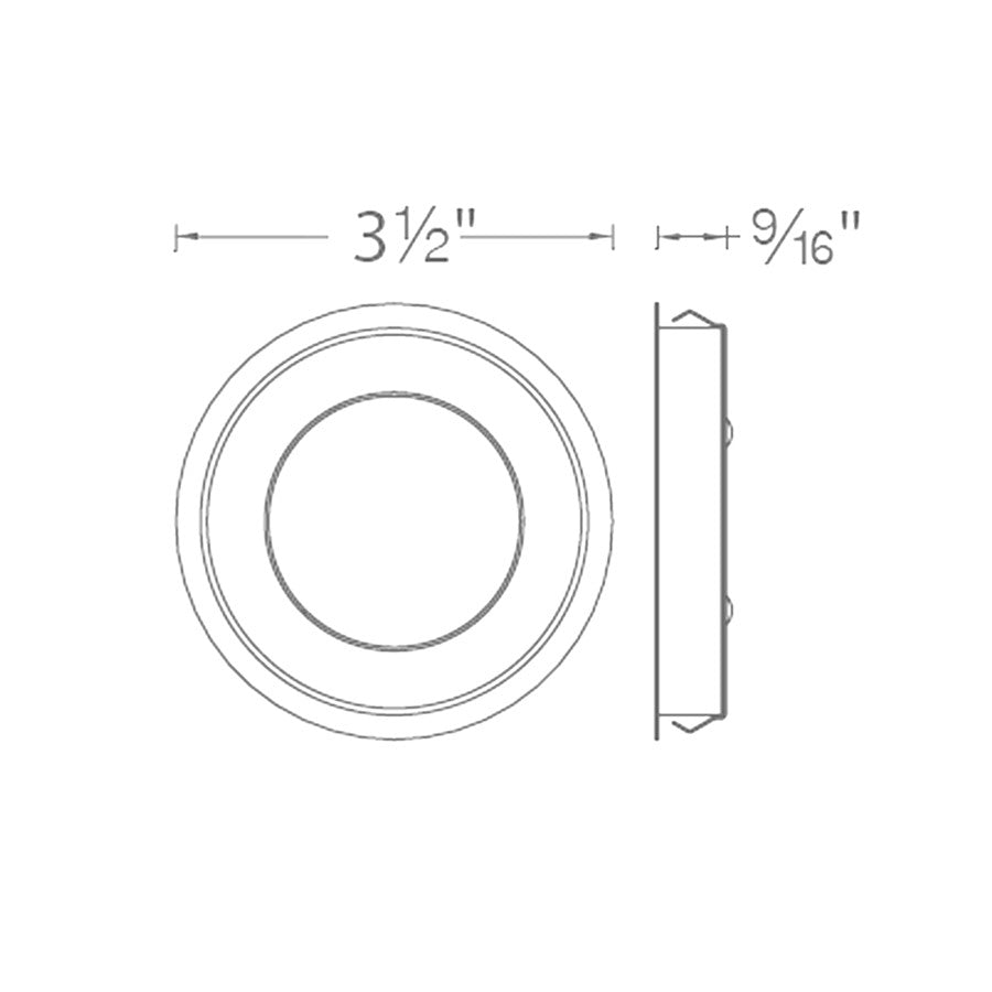 WAC Lighting Edge Lit LED Button Light