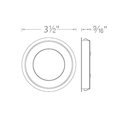 WAC Lighting Edge Lit LED Button Light