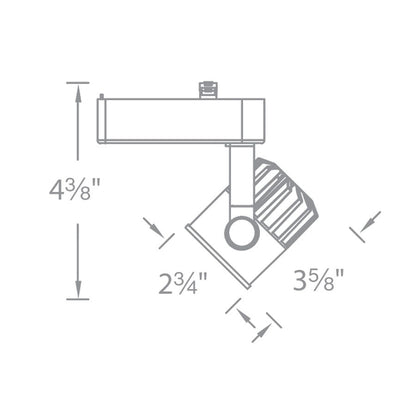 WAC LED20 Exterminator Track Head for J Track Configurations