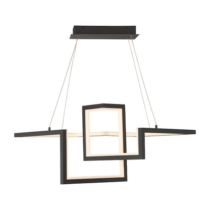 1 Light Pendant 3000K, Black/White
