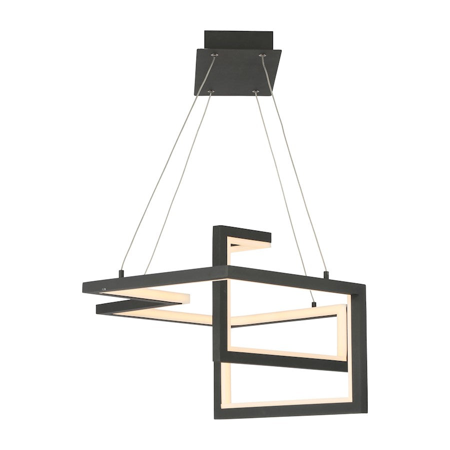 1 Light Pendant 3000K, Black/White