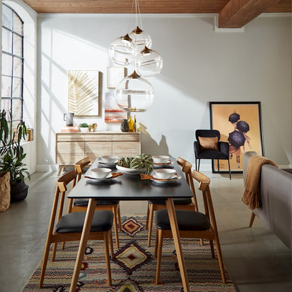 4 Light Chandelier 3000K, Aged Brass