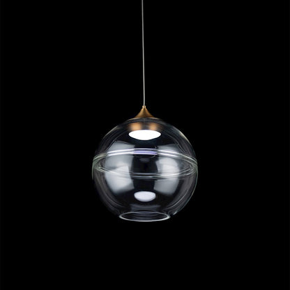 LED 1 Light Pendant 3000K, Aged Brass