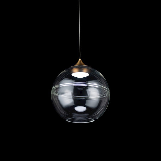 LED 1 Light Pendant 3000K, Aged Brass