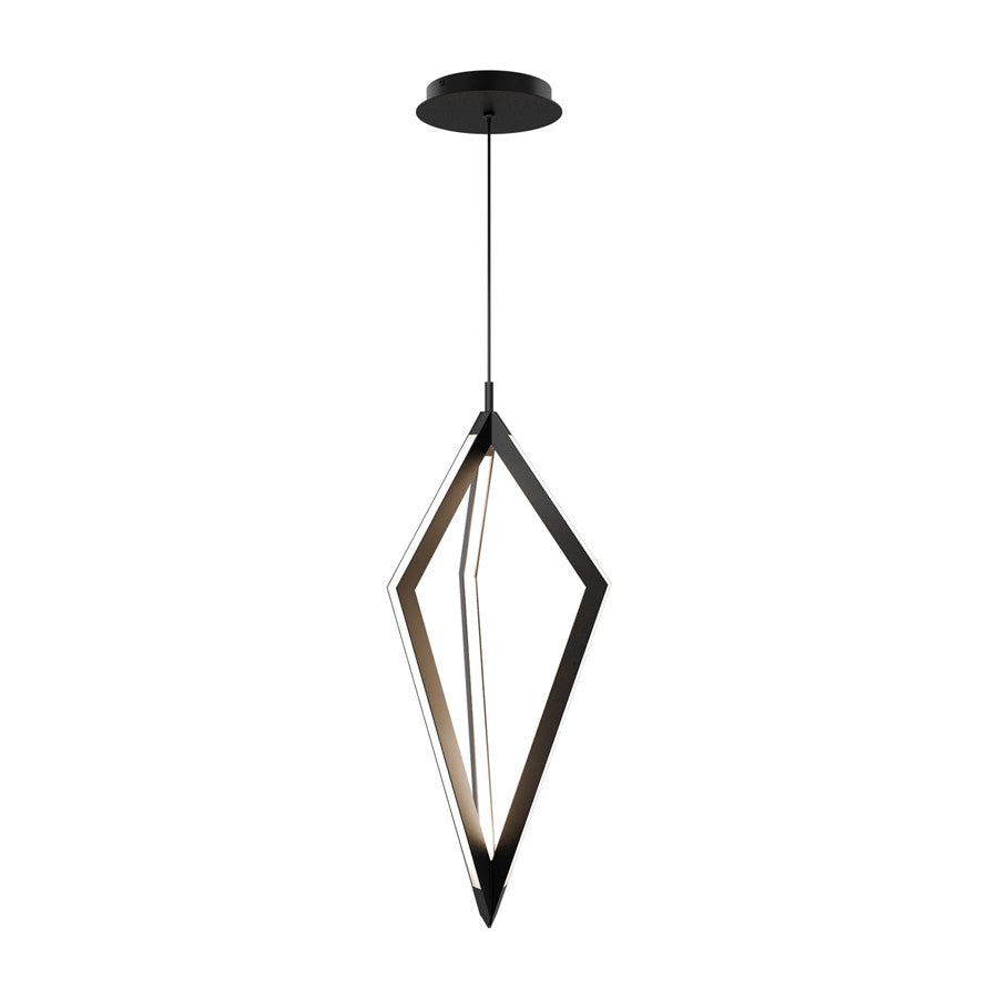 dweLED Tribeca 3 Light 8" Mini-Pendant/4000K, Black