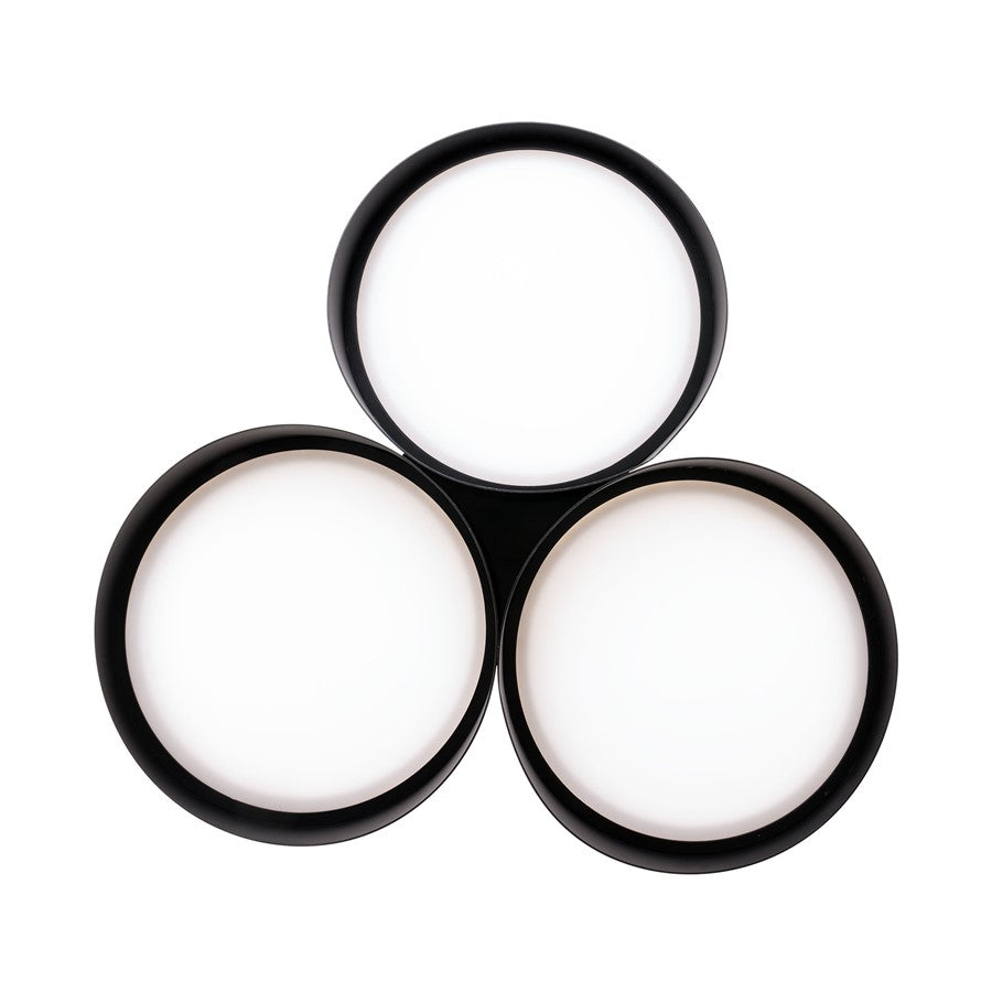 dweLED Triolet 3 Light 36" Pendant/3000K, Black