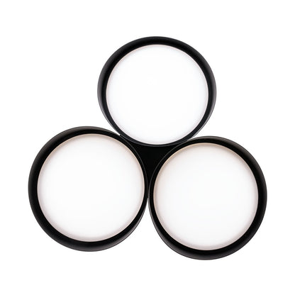 dweLED Triolet 3 Light 36" Pendant/3000K, Black