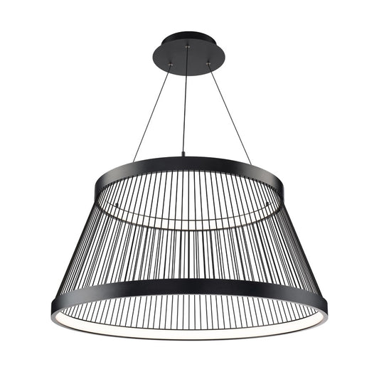 dweLED Grohle 2 Light 32" Pendant/3000K, Black/ - PD-55532-30-BK
