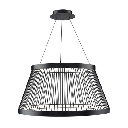 dweLED Grohle 2 Light 32" Pendant/4000K, Black