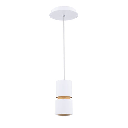 dweLED Pedistal 1 Light 3" Mini-Pendant/3500K, White/Opal - PD-60506-35-WT