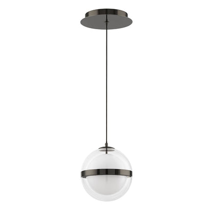dweLED Cyllindra 1 Light 6" Mini-Pendant/3000K, Black Chrome/ - PD-77506-30-BC