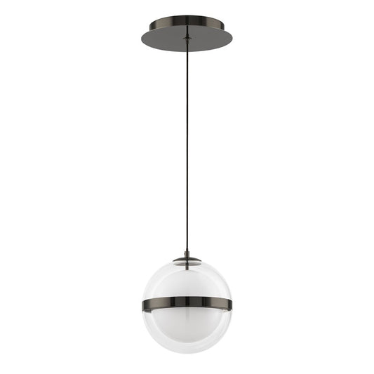 dweLED Cyllindra 1 Light 6" Mini-Pendant/3500K, Black Chrome/ - PD-77506-35-BC