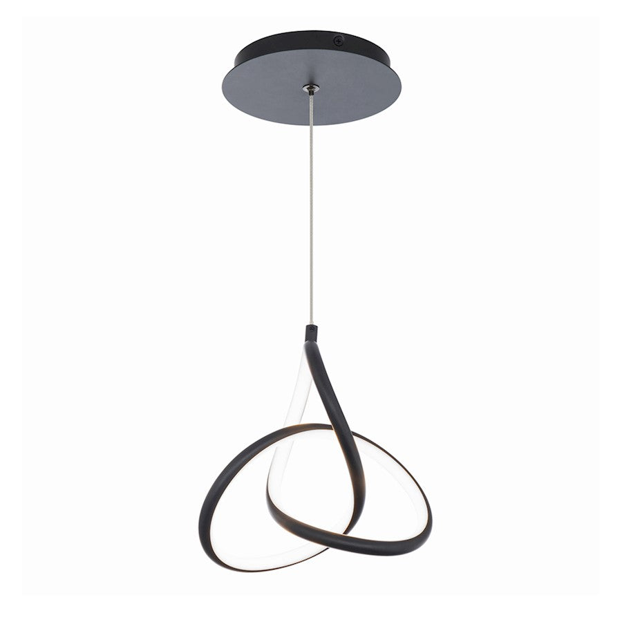 1 Light Pendant, 3000K, Chrome/White