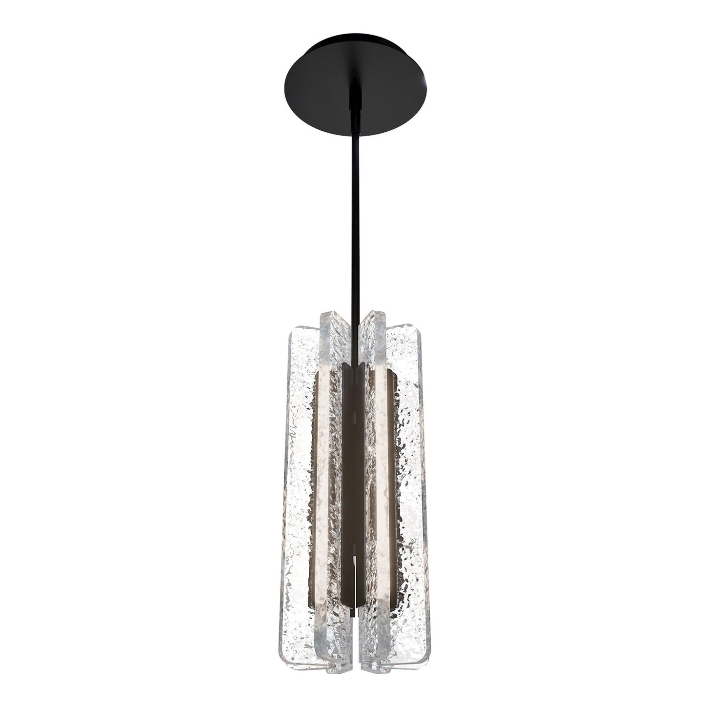 WAC dweLED Cartridge 1 Light Mini-Pendant, Black/Clear