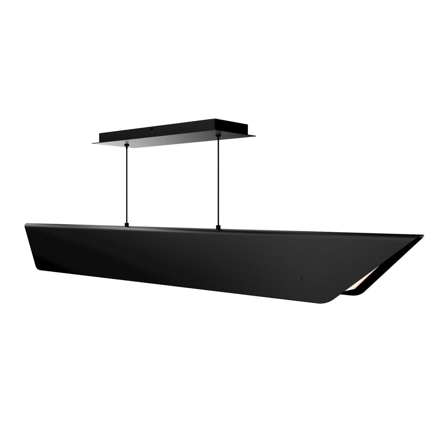 WAC dweLED Shipmate 1 Light Linear Pendant, Black/Frosted