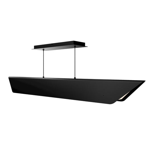 WAC dweLED Shipmate 1 Light Linear Pendant, Black/Frosted