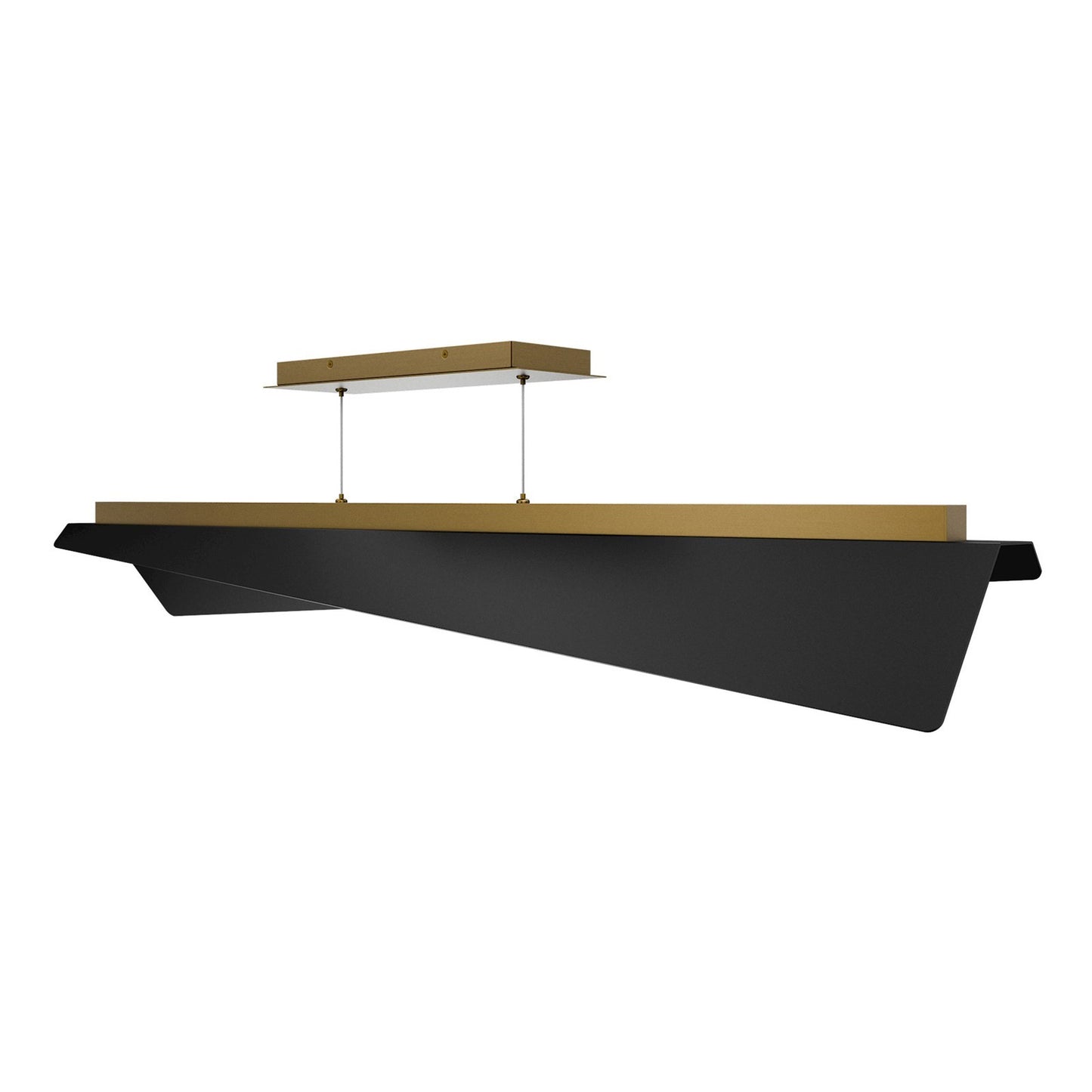 WAC dweLED Parasail 1Lt Linear Pendant, Blk Aged Brs/Frosted