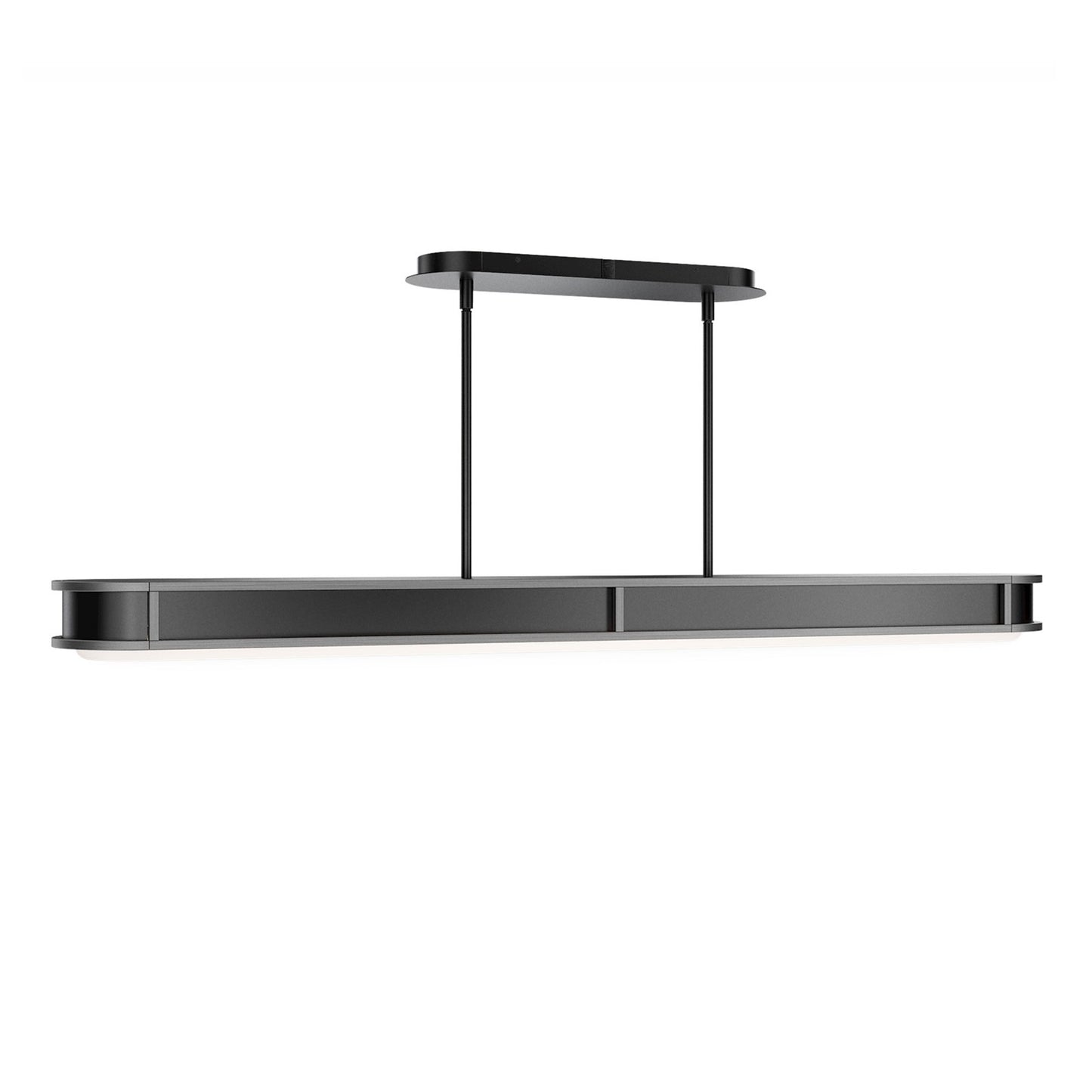 WAC dweLED Longboard 1Lt Linear Pendant, Blk Nickel/Frosted