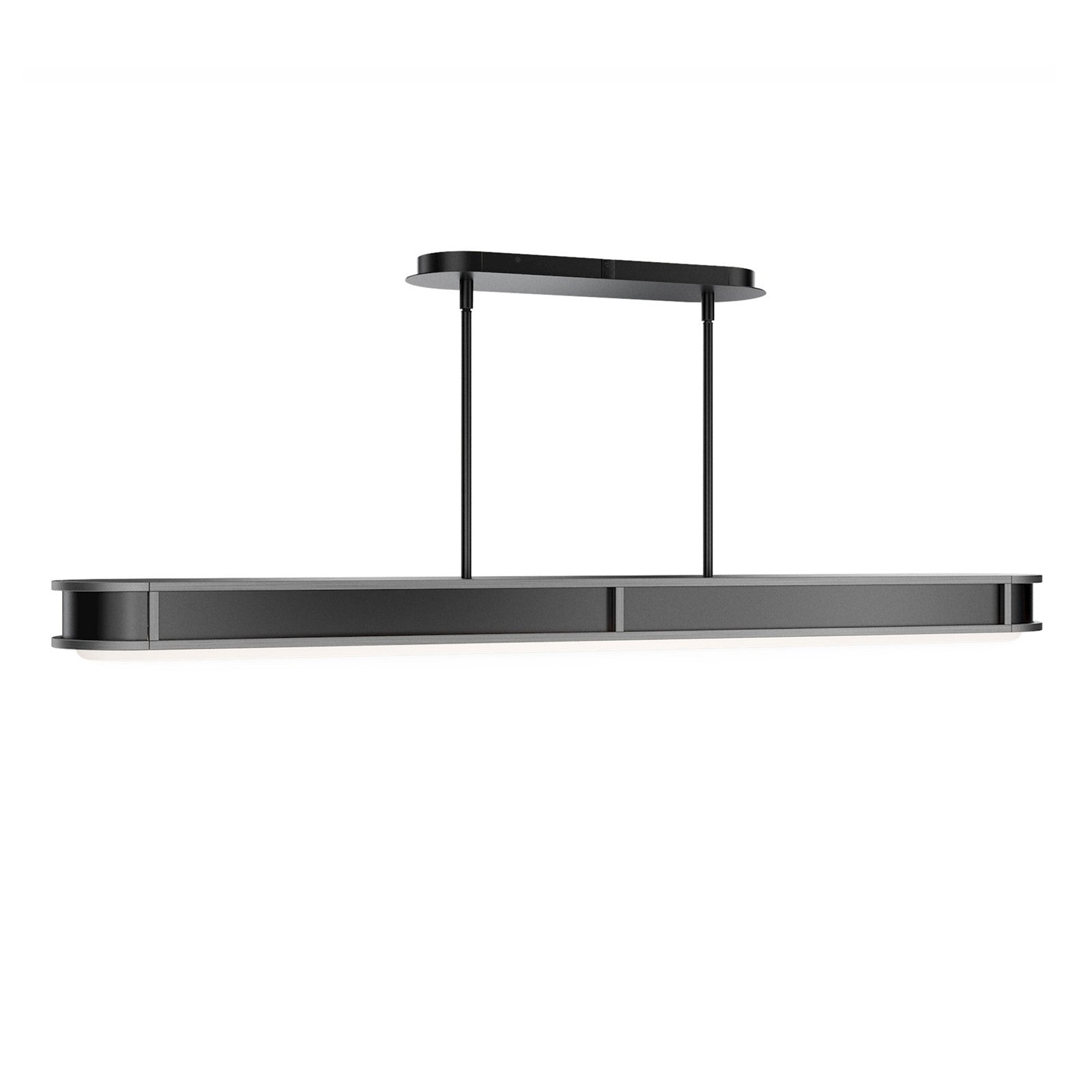 WAC dweLED Longboard 1Lt Linear Pendant, Blk Nickel/Frosted