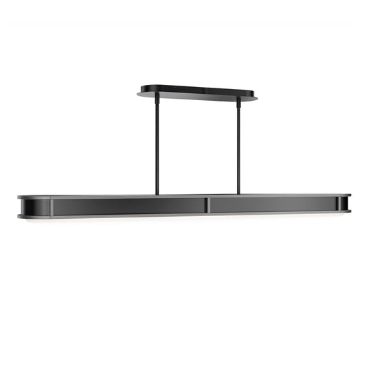 WAC dweLED Longboard 1Lt Linear Pendant, Blk Nickel/Frosted