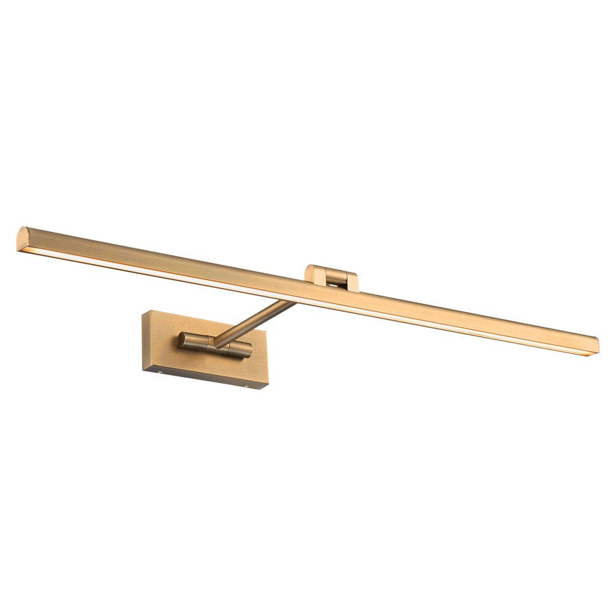 dweLED Reed 1 Light 33" Picture Light, Aged Brass/ - PL-11033-AB